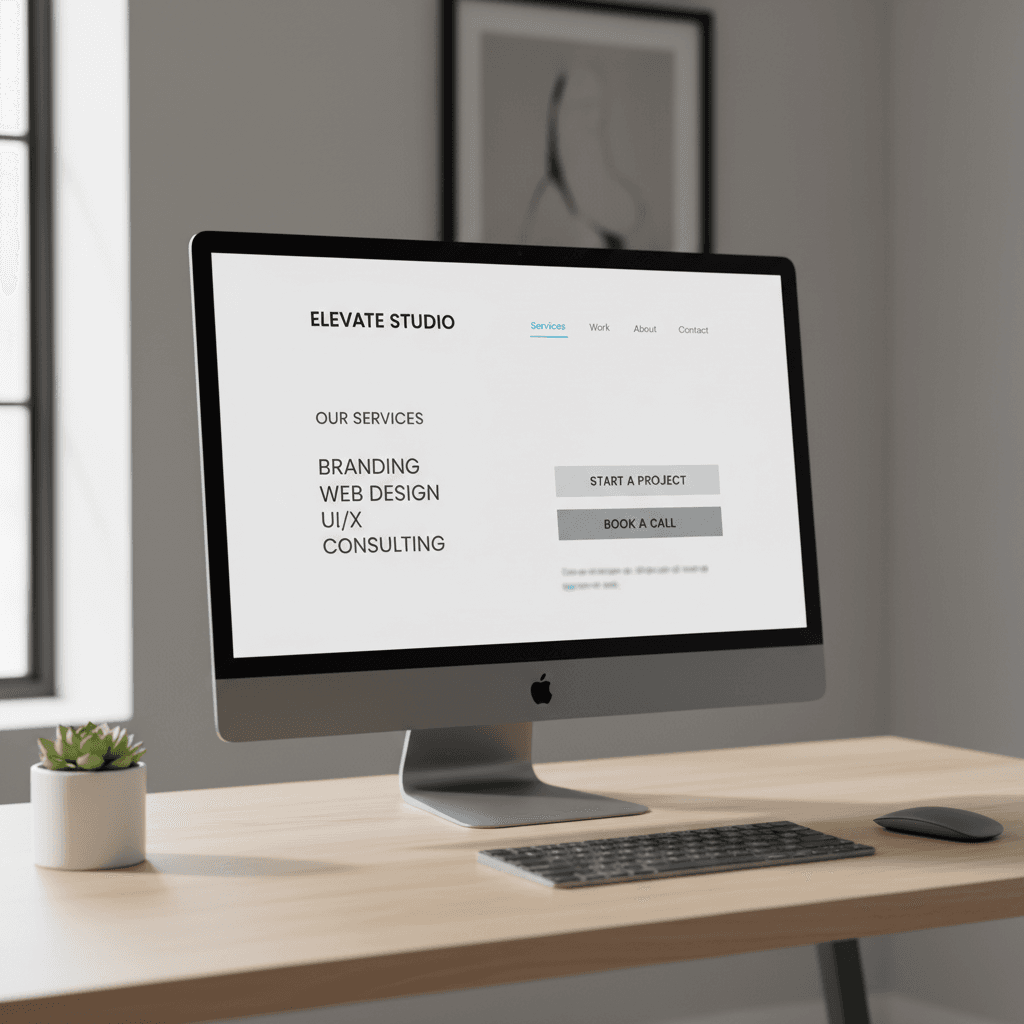 Simple professional website design