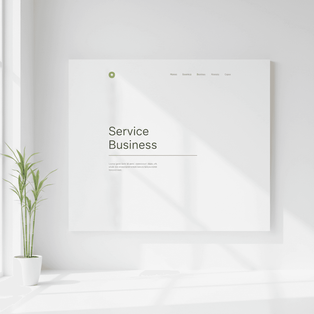 Simple, clean website design template